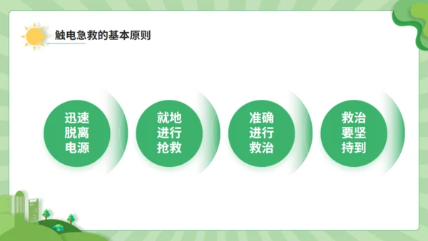 触电急救知识科普班会讲座通用PPT模板