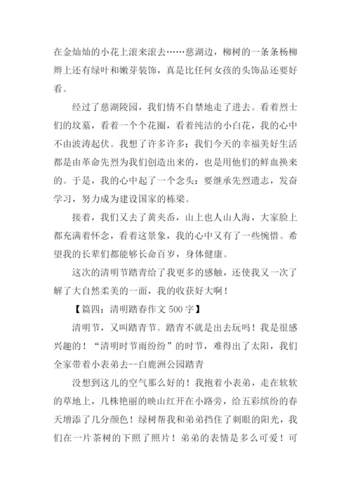 关于踏青的作文.docx