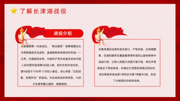 抗美援朝纪念日通用PPT模板