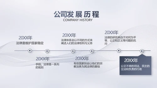 蓝色大气法律工作汇报动态PPT