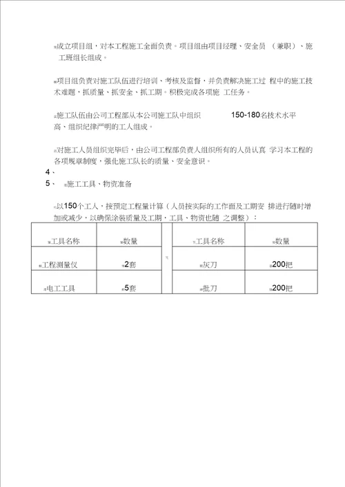 某隧道涂装工程施工组织