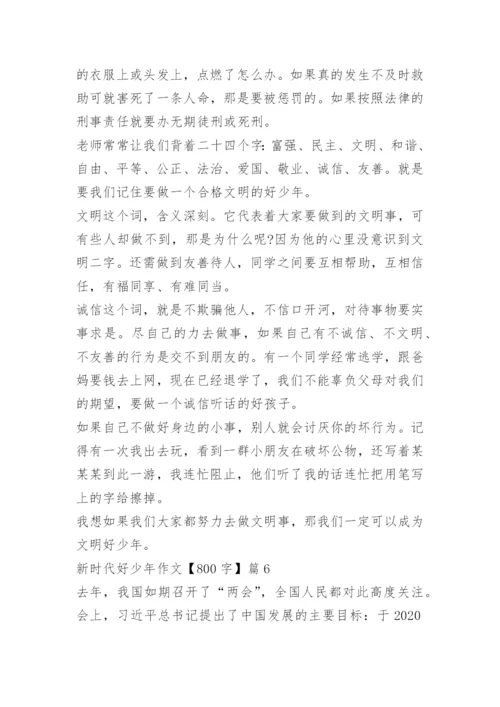 新时代好少年作文【800字】.docx