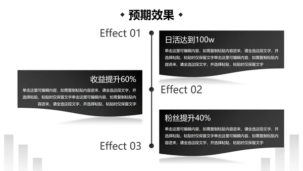 极简几何形状白底黑白述职汇报总结PPT模板