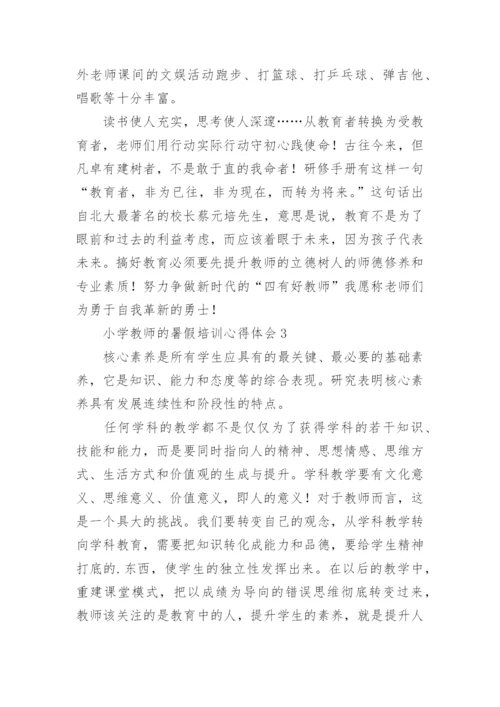 小学教师的暑假培训心得体会.docx