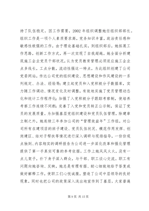 公司人力资源部先进事迹材料.docx