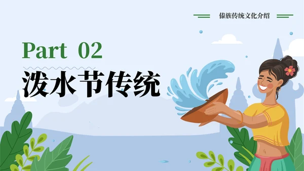 了解泼水节背后文化通用PPT模板