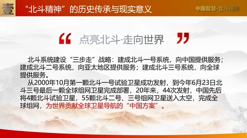 大力弘扬新时代北斗精神党课培训PPT模板