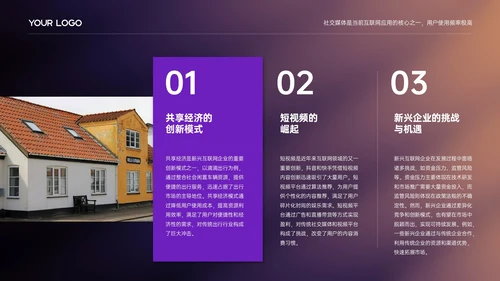 紫色简约欧美风市场调研分析报告PPT模板