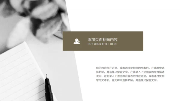金色质感企业数据分析报告通用PPT模板