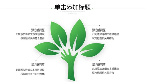 2021年小清新绿色推进生态文明建设绿色城市环保PPT模板