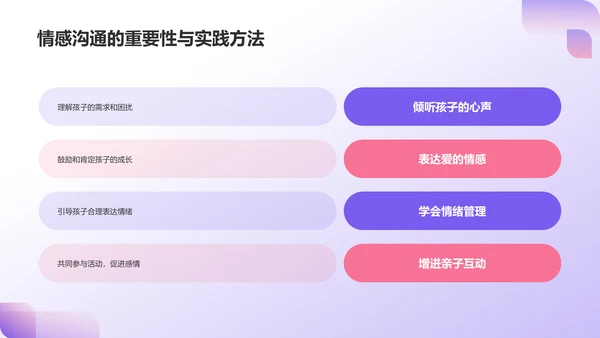 紫色卡通风亲子教育PPT模板