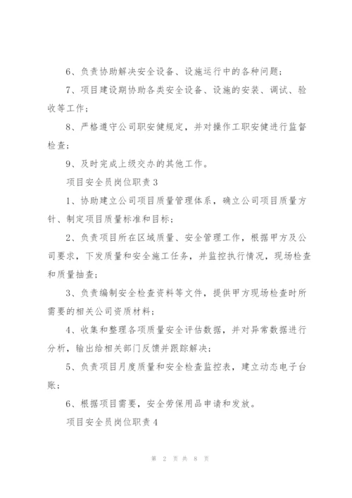 项目安全员岗位职责.docx