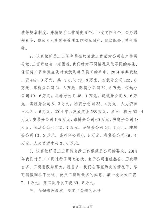 人事部年终总结范文.docx