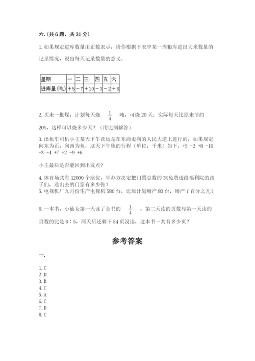 小学毕业班数学检测卷附答案ab卷.docx