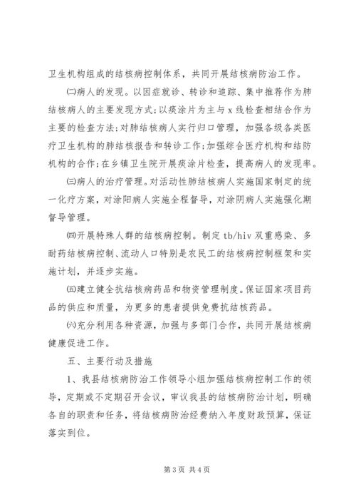 结核病防治的实施工作计划范文.docx