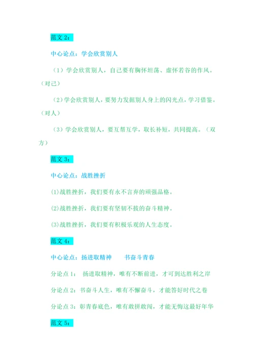 满分议论文分论点拟写技巧.docx