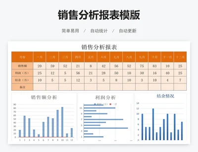 销售分析报表模版