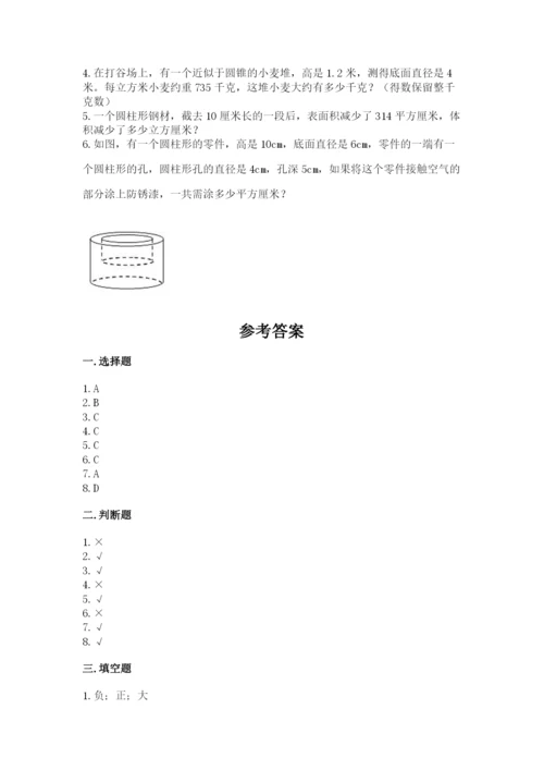 北京版小学六年级下册数学期末综合素养测试卷【考点梳理】.docx