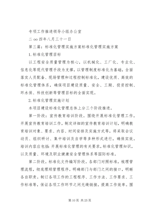 银行标准化管理实施方案 (2).docx