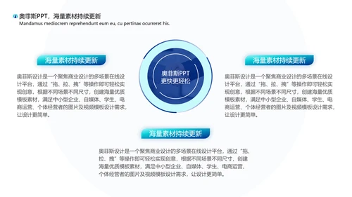 商务风年度工作计划蓝白PPT