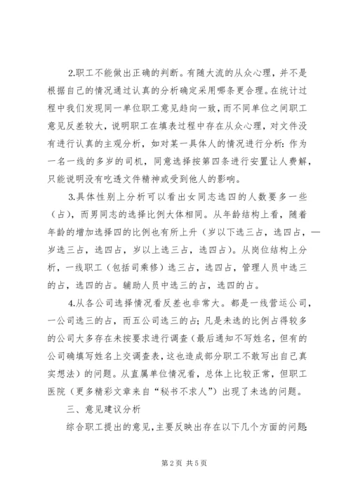 企业改制工作职工意向调查统计分析 (5).docx