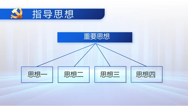 大气党建党支部工作总结汇报PPT党课