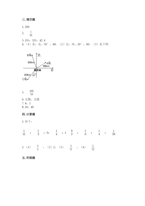 人教版小学六年级上册数学期末测试卷带答案（最新）.docx