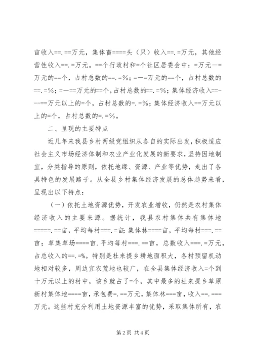 关于农村集体经济发展的现状与思考精编.docx