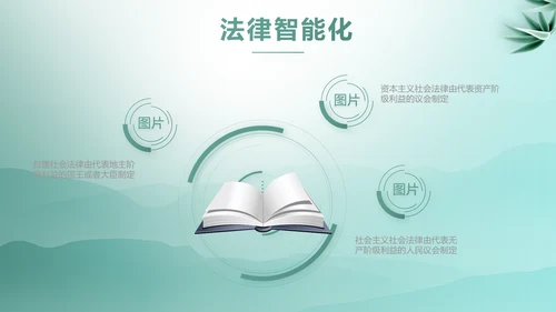 蓝色中国风法律案例分析动态PPT模板