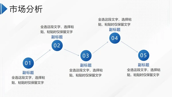 蓝色简约几何商业项目计划书通用PPT模板