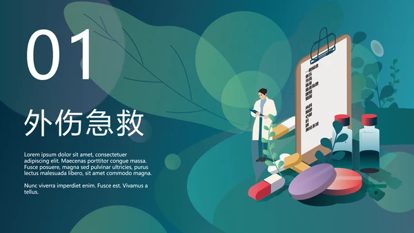 医院普外科急救常识PPT模板