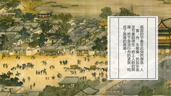 复古中国风清明上河图PPT课件