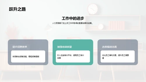 人力资源部月度总结