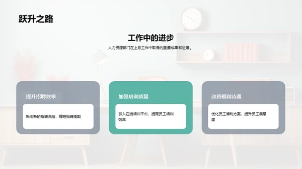 人力资源部月度总结