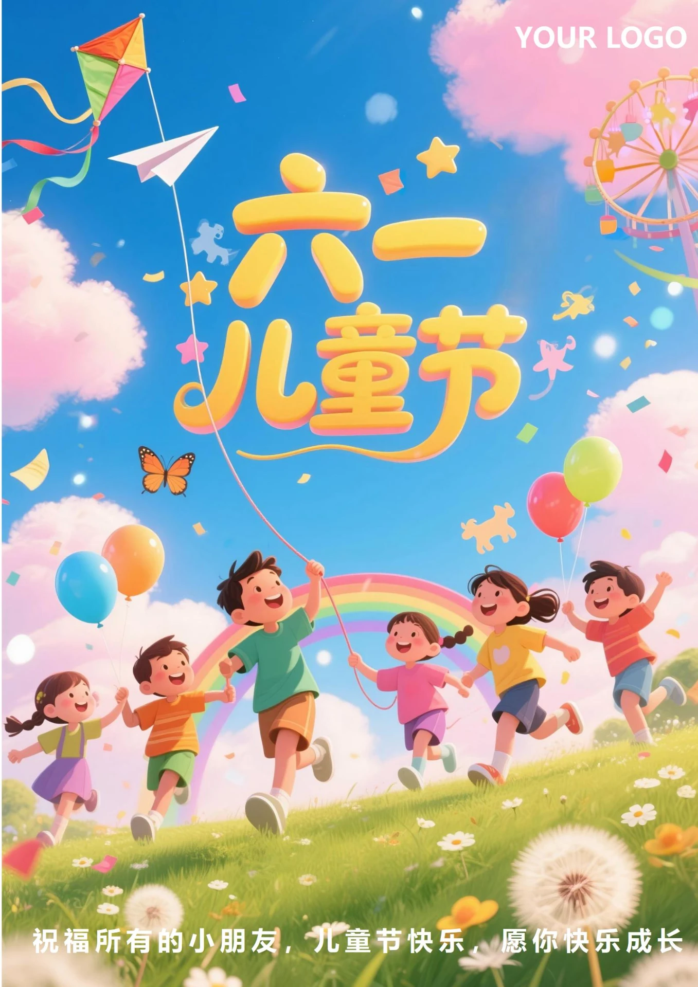 六一儿童节祝福海报6