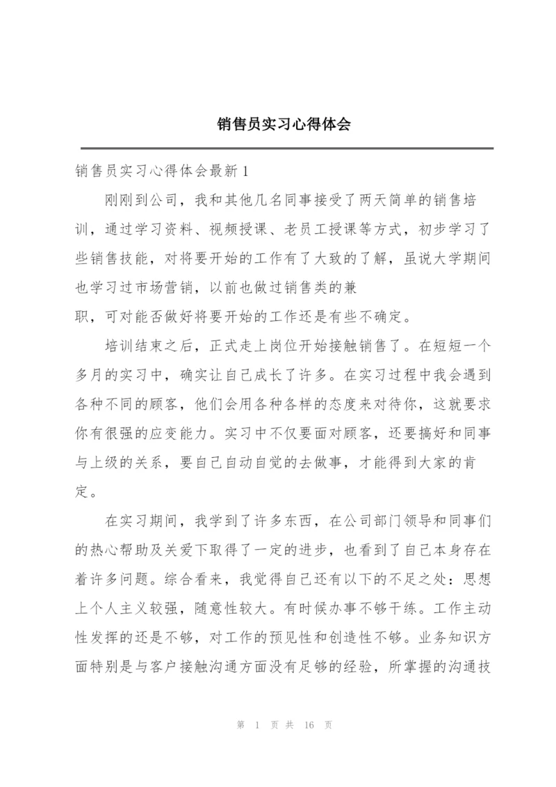 销售员实习心得体会.docx