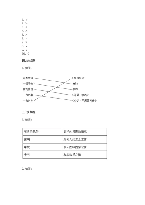 2023部编版四年级下册道德与法治期末测试卷含答案【研优卷】.docx