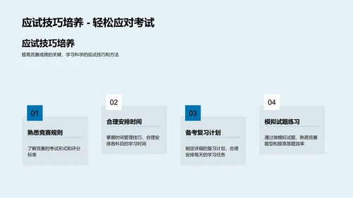 学科竞赛助力成长PPT模板