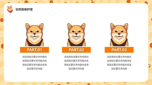 猫咪，宠物健康管理PPT模板