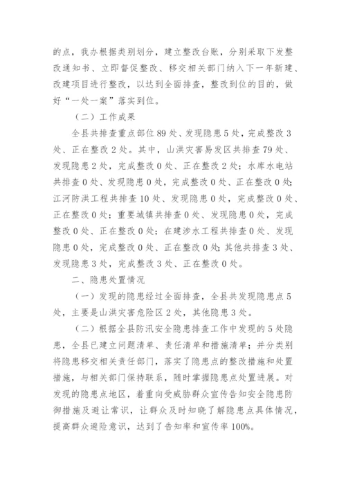 防汛安全隐患排查整治工作总结.docx
