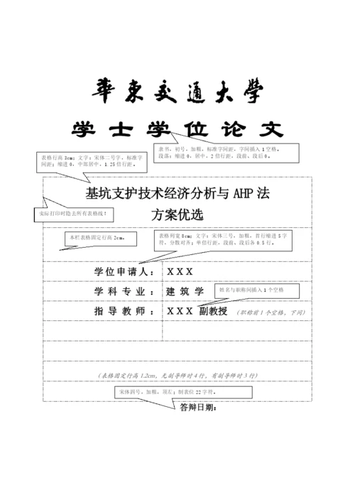 华东交通大学最新毕业论文格式.docx