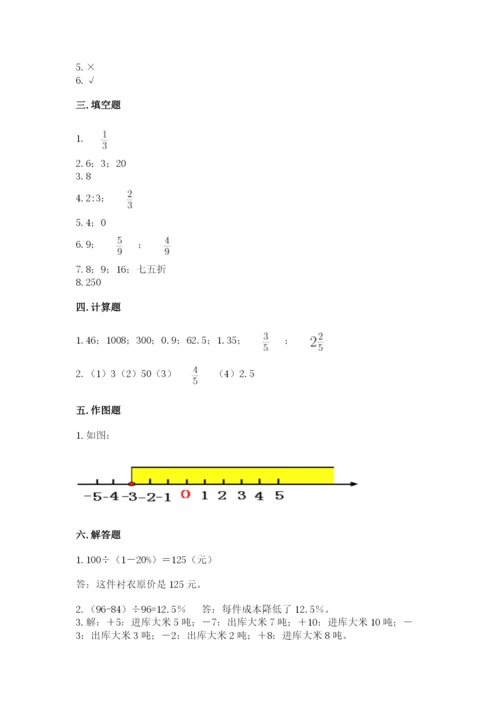 镇沅彝族哈尼族拉祜族自治县六年级下册数学期末测试卷及1套参考答案.docx