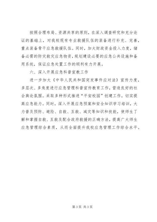 年度应急管理的工作计划.docx