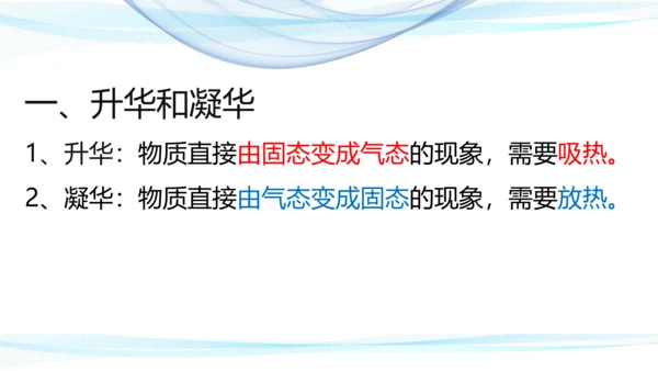3.4 升华和凝华 课件 (共19张PPT) 2023-2024学年人教版物理八年级上册