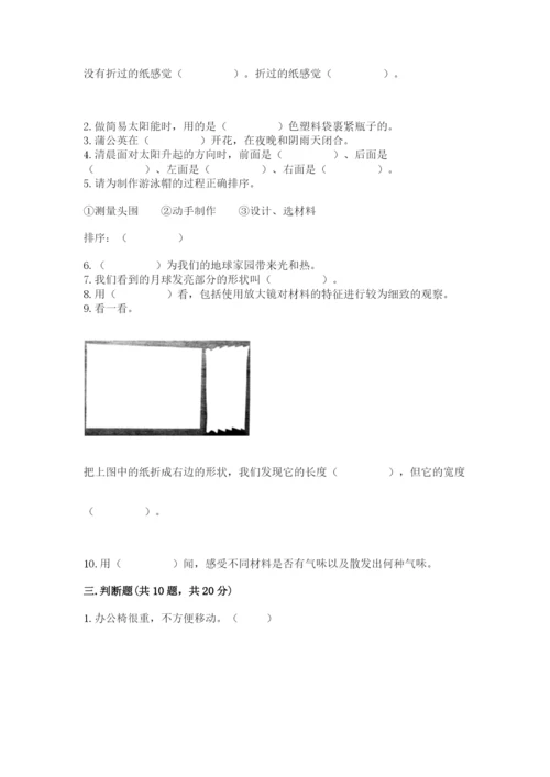 教科版科学二年级上册期末测试卷【历年真题】.docx