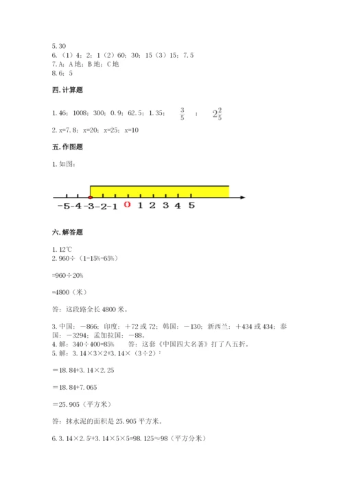 六年级下册数学期末测试卷含完整答案（典优）.docx