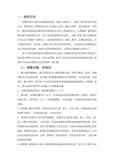 口蹄疫生猪定点屠宰检疫的调查方案.docx