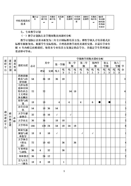 中医康复技术人才培养方案