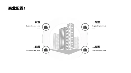 黑白色几何简约项目商业计划书PPT素材