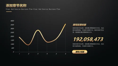 黑金高端商业计划书模板
